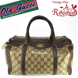 OldGucci　ボストン　茶GG
